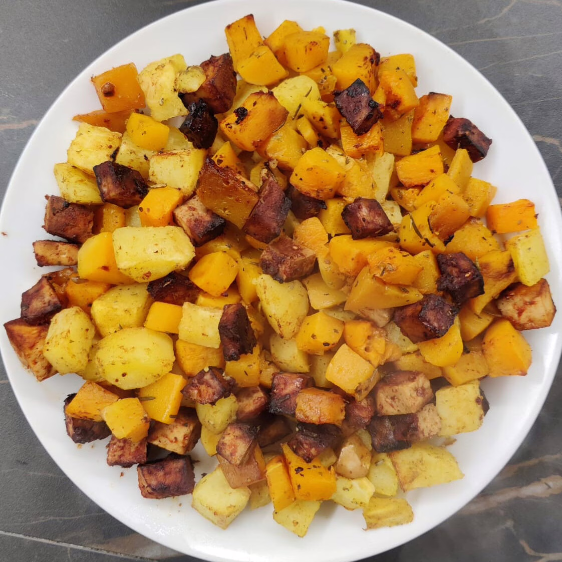 TOFU PATATE E ZUCCA ARROSTO