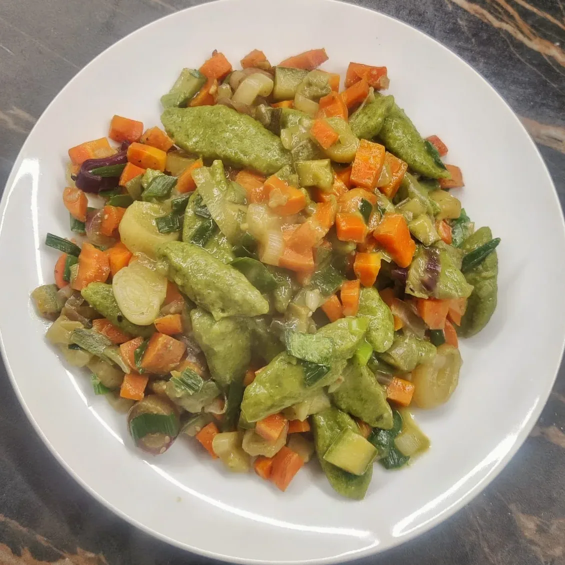 GNOCCHI DI SPINACI E CECI
