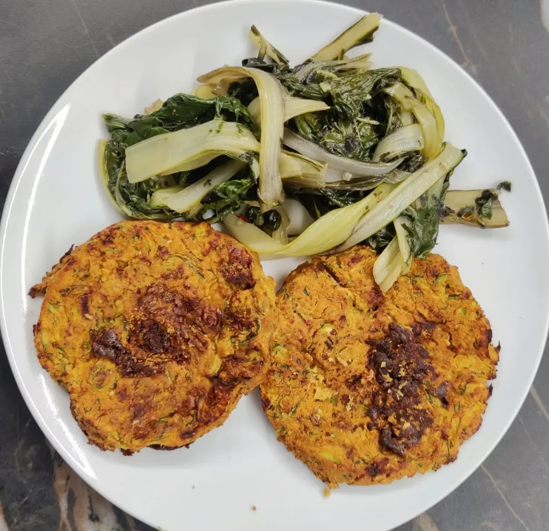 BURGER VEG DI CECI E ZUCCHINE